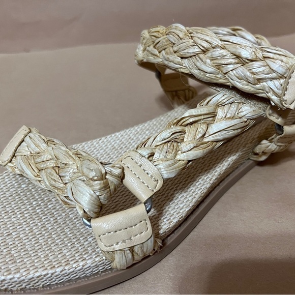 Dolce Vita | Gimra Sandals Light Natural Raffia Braided Platform Sandal Size 8 - Picture 6 of 13